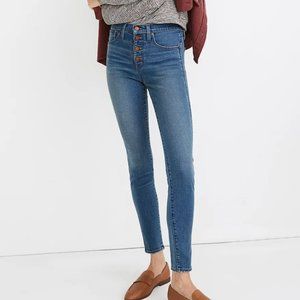 Madewell 9" High Riser Skinny Skinny Crop Button Fly Size 27